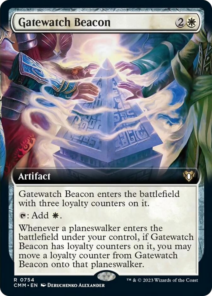Gatewatch Beacon (Extended Art) [Commander Masters] | Shuffle n Cut Hobbies & Games