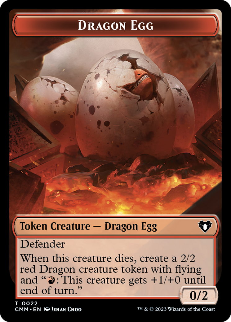 Dragon Egg Token [Commander Masters Tokens] | Shuffle n Cut Hobbies & Games