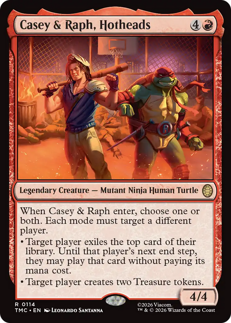 Casey & Raph, Hotheads [Teenage Mutant Ninja Turtles Commander] | Shuffle n Cut Hobbies & Games