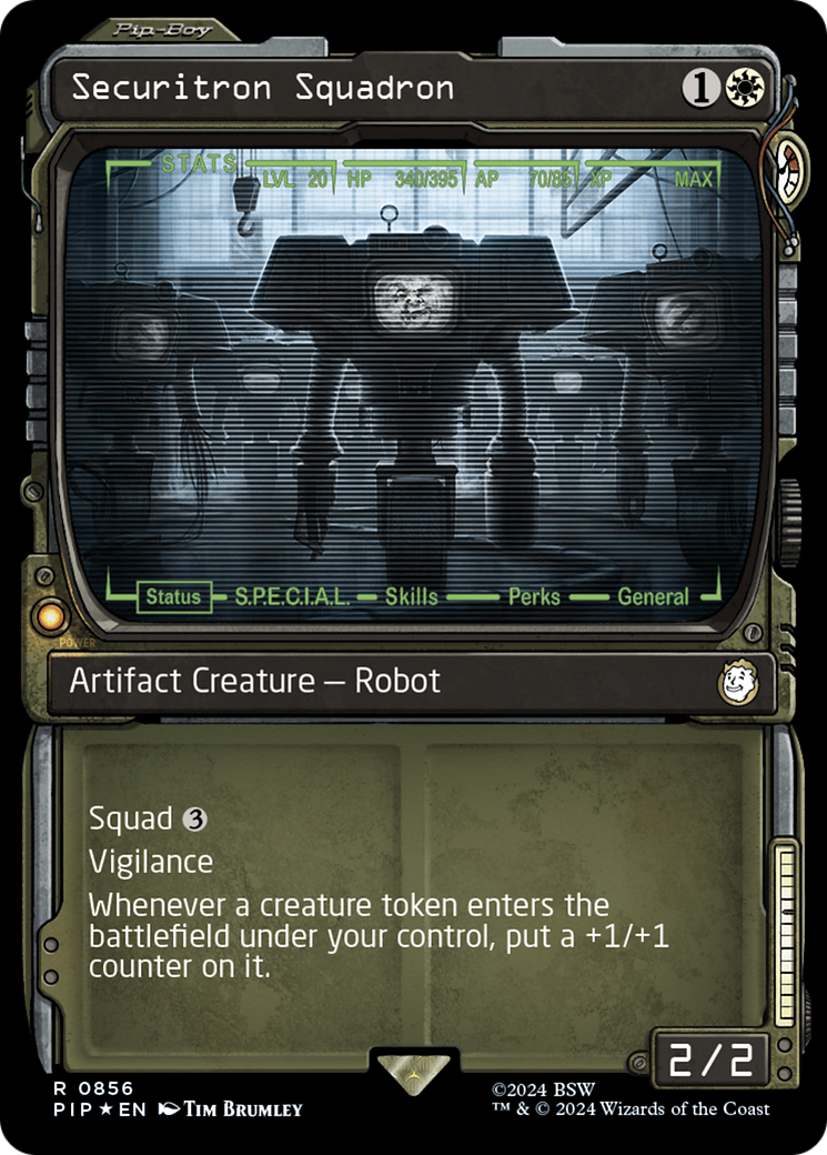 Securitron Squadron (Showcase) (Surge Foil) [Fallout] | Shuffle n Cut Hobbies & Games