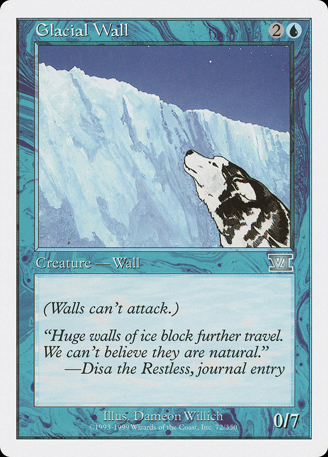 Glacial Wall [Classic Sixth Edition] | Shuffle n Cut Hobbies & Games