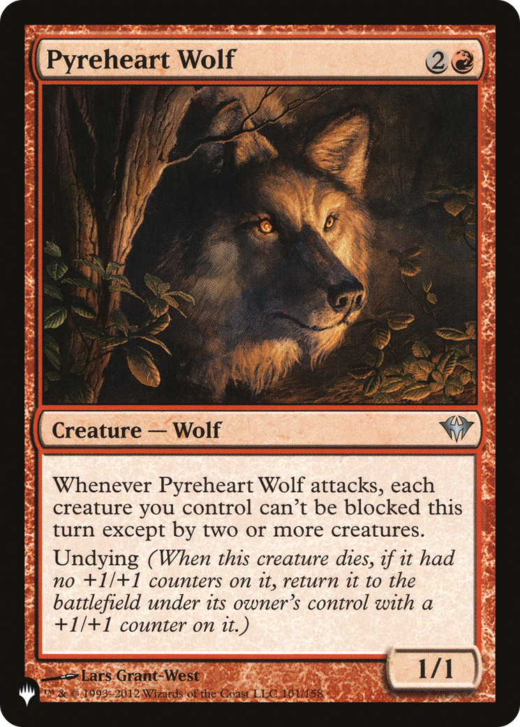 Pyreheart Wolf [The List] | Shuffle n Cut Hobbies & Games