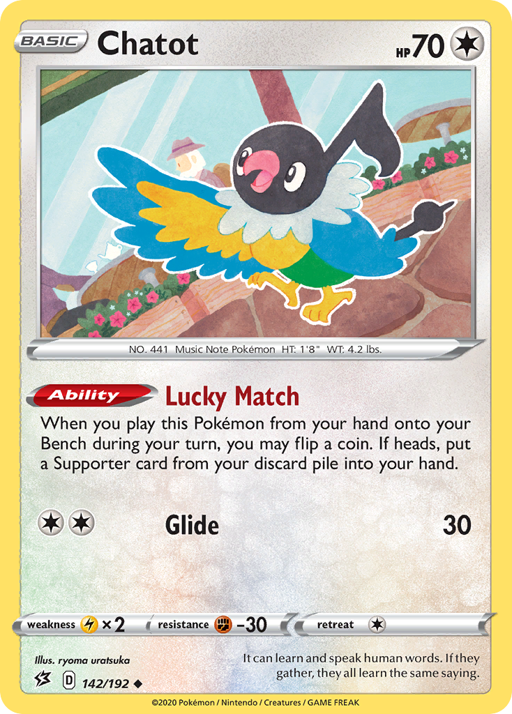 Chatot (142/192) [Sword & Shield: Rebel Clash] | Shuffle n Cut Hobbies & Games