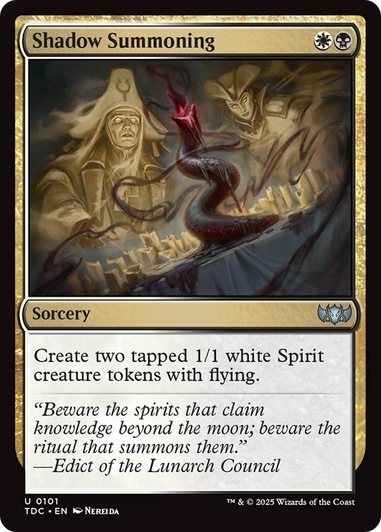 Shadow Summoning [Tarkir: Dragonstorm Commander] | Shuffle n Cut Hobbies & Games