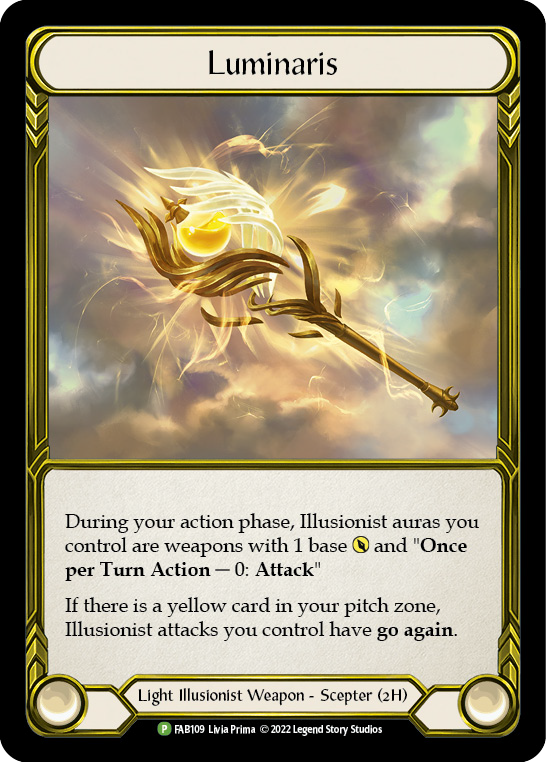 Luminaris (Golden) [FAB109] (Promo)  Cold Foil | Shuffle n Cut Hobbies & Games