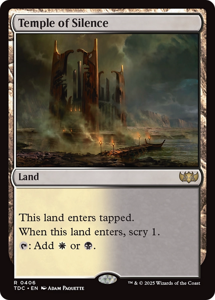 Temple of Silence [Tarkir: Dragonstorm Commander] | Shuffle n Cut Hobbies & Games