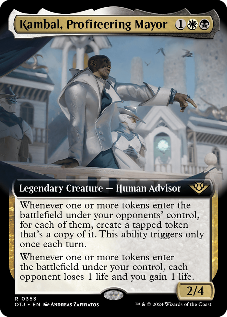 Kambal, Profiteering Mayor (Extended Art) [Outlaws of Thunder Junction] | Shuffle n Cut Hobbies & Games