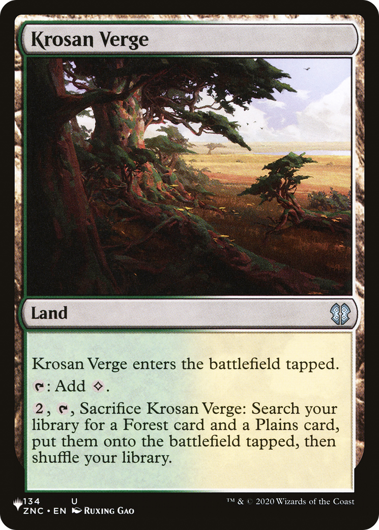 Krosan Verge (ZNC) [The List] | Shuffle n Cut Hobbies & Games