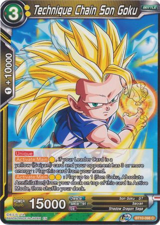 Technique Chain Son Goku (BT10-098) [Rise of the Unison Warrior 2nd Edition] | Shuffle n Cut Hobbies & Games