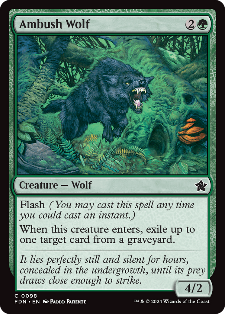 Ambush Wolf [Foundations] | Shuffle n Cut Hobbies & Games