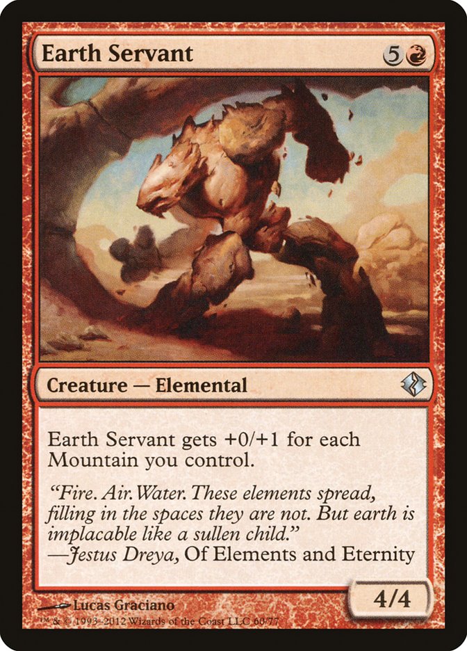 Earth Servant [Duel Decks: Venser vs. Koth] | Shuffle n Cut Hobbies & Games