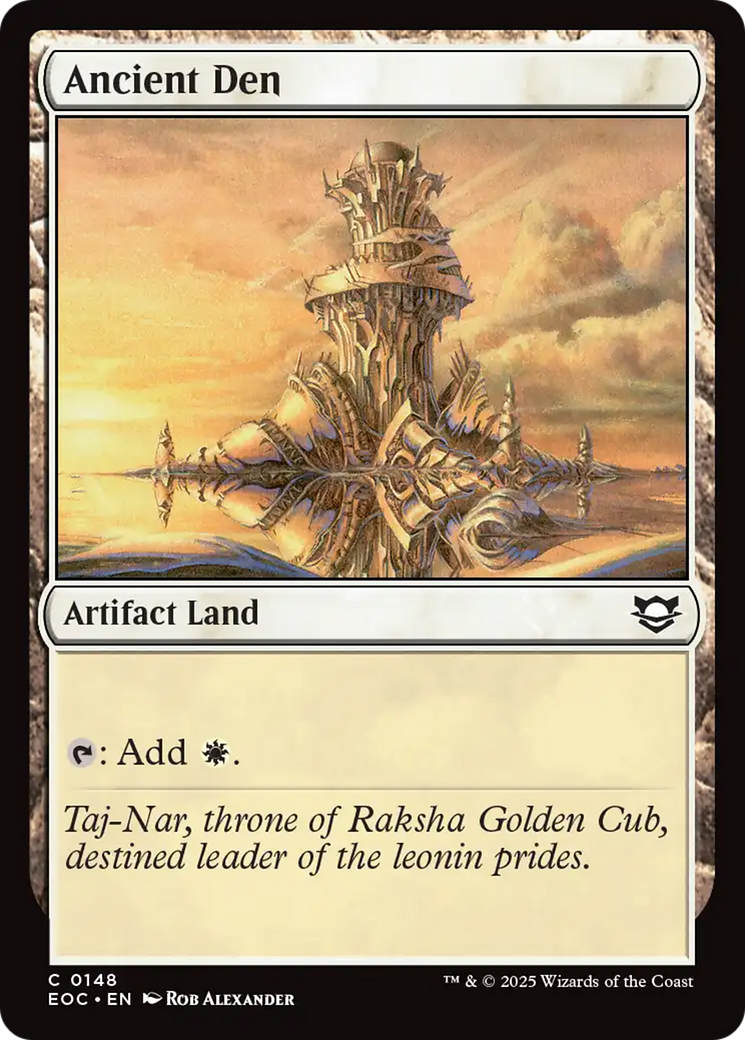 Ancient Den [Edge of Eternities Commander] | Shuffle n Cut Hobbies & Games