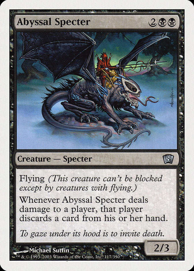Abyssal Specter [Eighth Edition] | Shuffle n Cut Hobbies & Games