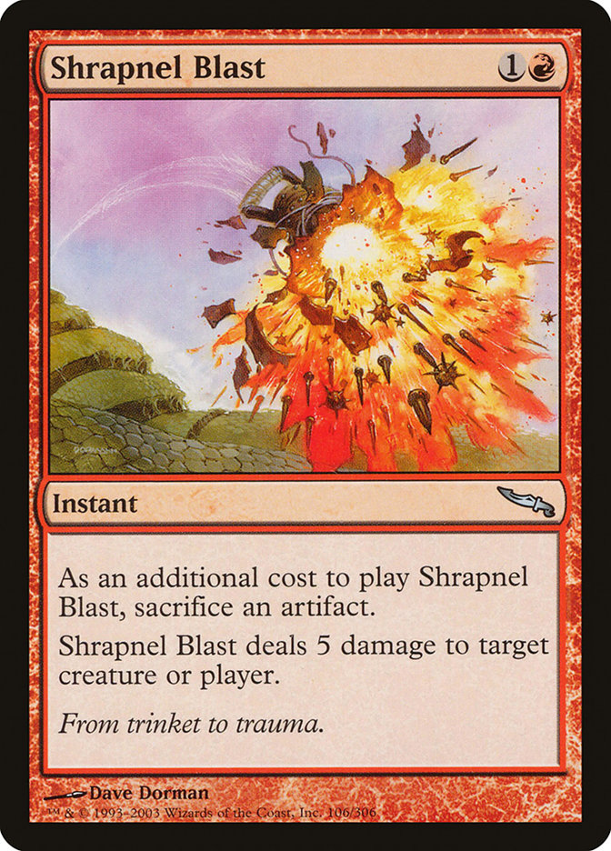 Shrapnel Blast [Mirrodin] | Shuffle n Cut Hobbies & Games