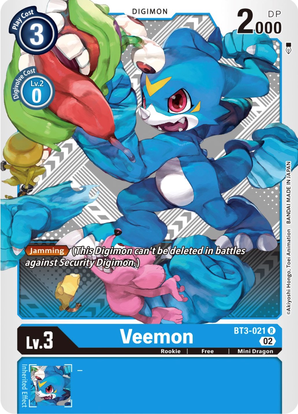Veemon [BT3-021] (Winner Pack Dimensional Phase) [Release Special Booster Promos] | Shuffle n Cut Hobbies & Games