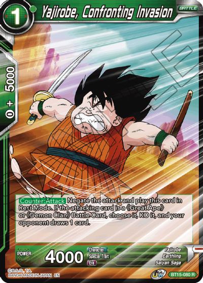 Yajirobe, Confronting Invasion (BT15-080) [Saiyan Showdown] | Shuffle n Cut Hobbies & Games