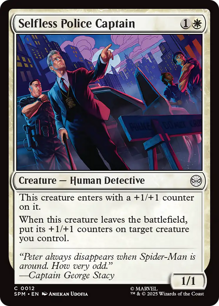 Selfless Police Captain [Marvel's Spider-Man] | Shuffle n Cut Hobbies & Games