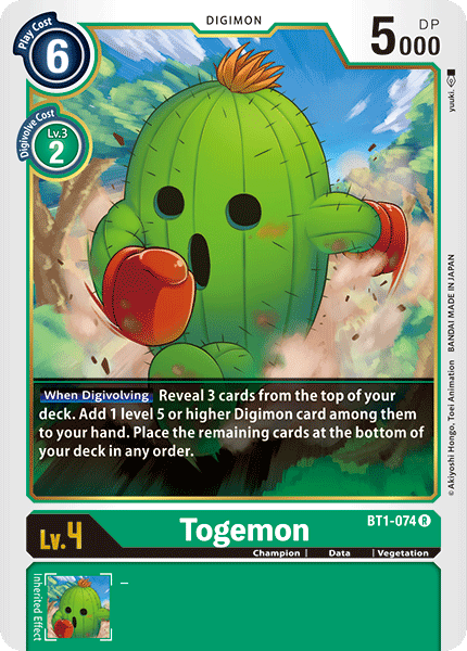 Togemon [BT1-074] [Release Special Booster Ver.1.0] | Shuffle n Cut Hobbies & Games