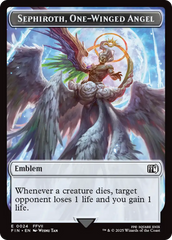 Emblem - Sephiroth, One-Winged Angel // Robot Warrior Double-Sided Token [FINAL FANTASY Tokens] | Shuffle n Cut Hobbies & Games
