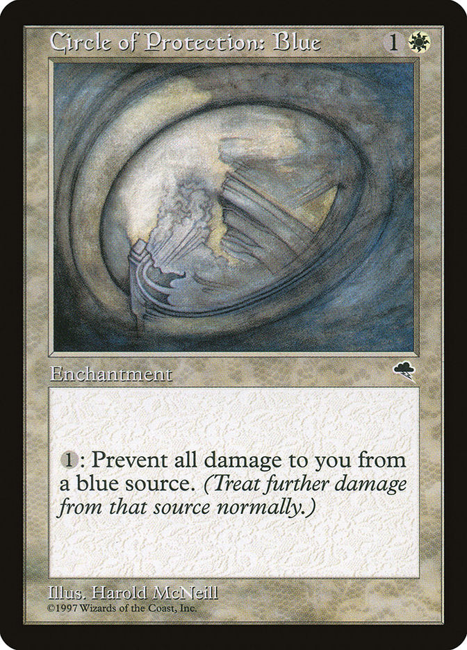 Circle of Protection: Blue [Tempest] | Shuffle n Cut Hobbies & Games