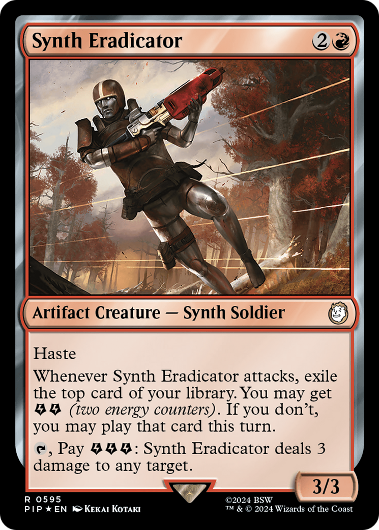 Synth Eradicator (Surge Foil) [Fallout] | Shuffle n Cut Hobbies & Games