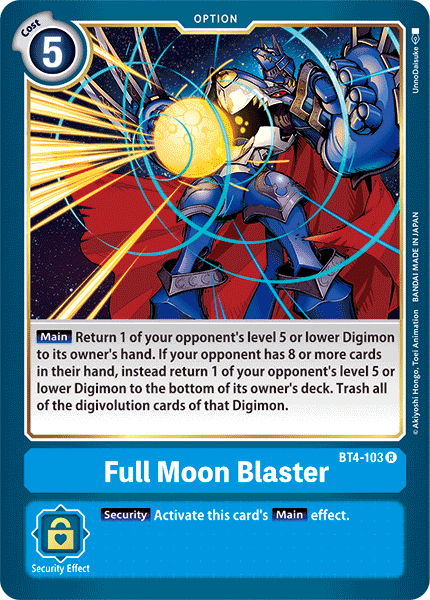 Full Moon Blaster [BT4-103] [Great Legend] | Shuffle n Cut Hobbies & Games