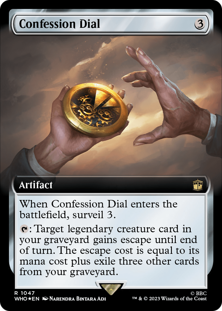 Confession Dial (Extended Art) (Surge Foil) [Doctor Who] | Shuffle n Cut Hobbies & Games