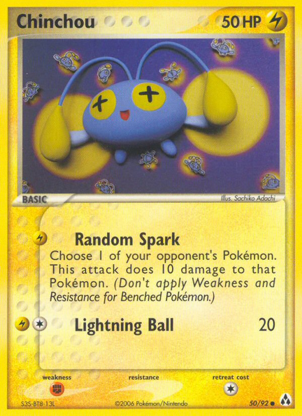 Chinchou (50/92) [EX: Legend Maker] | Shuffle n Cut Hobbies & Games
