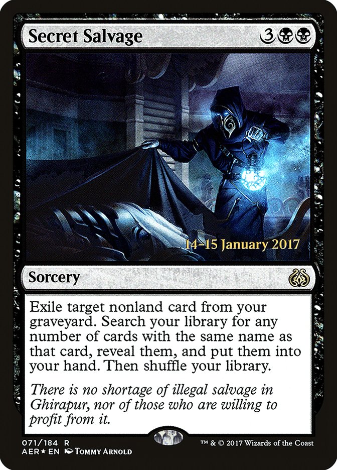 Secret Salvage [Aether Revolt Prerelease Promos] | Shuffle n Cut Hobbies & Games