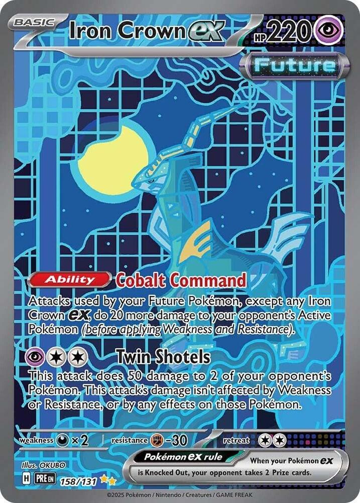 Iron Crown ex (158/131) [Scarlet & Violet: Prismatic Evolutions] | Shuffle n Cut Hobbies & Games