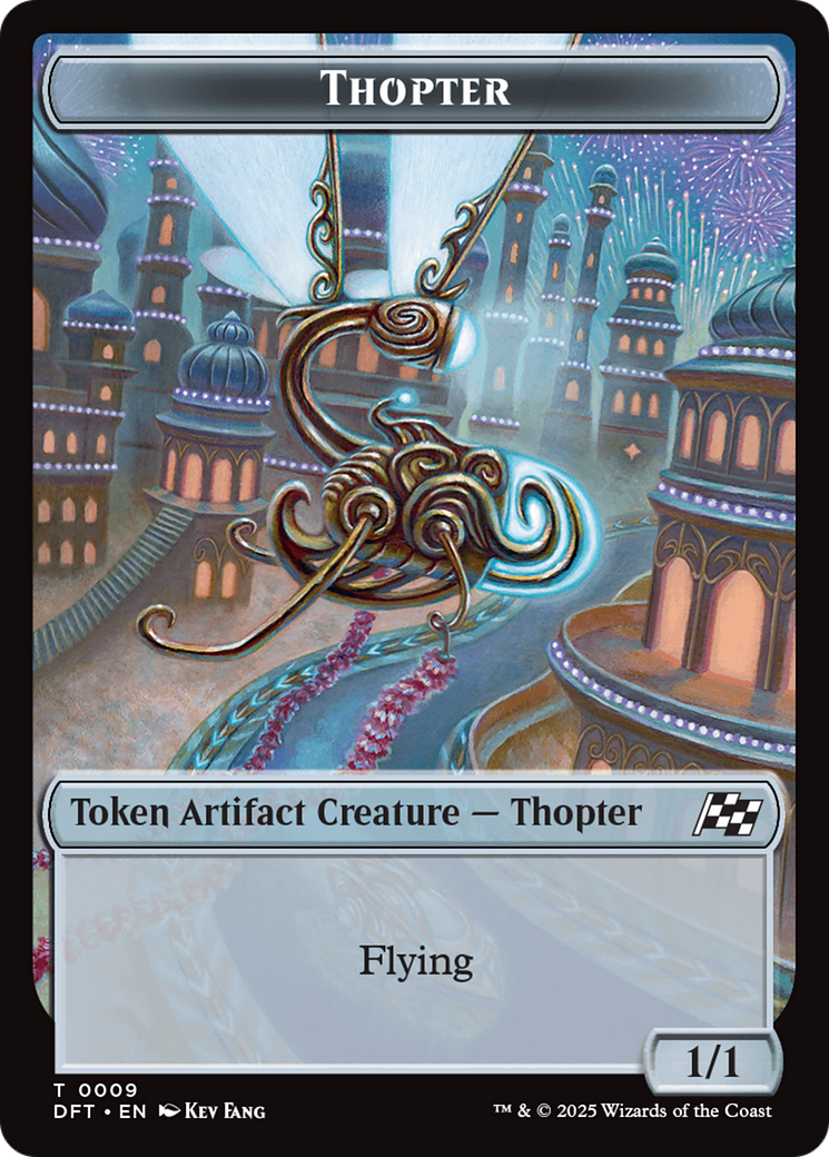 Thopter (0009) // Treasure Double-Sided Token [Aetherdrift Tokens] | Shuffle n Cut Hobbies & Games