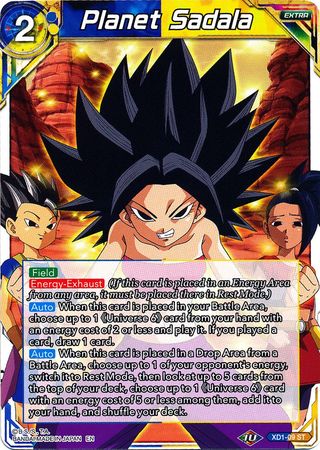 Planet Sadala (XD1-09) [Assault of the Saiyans] | Shuffle n Cut Hobbies & Games