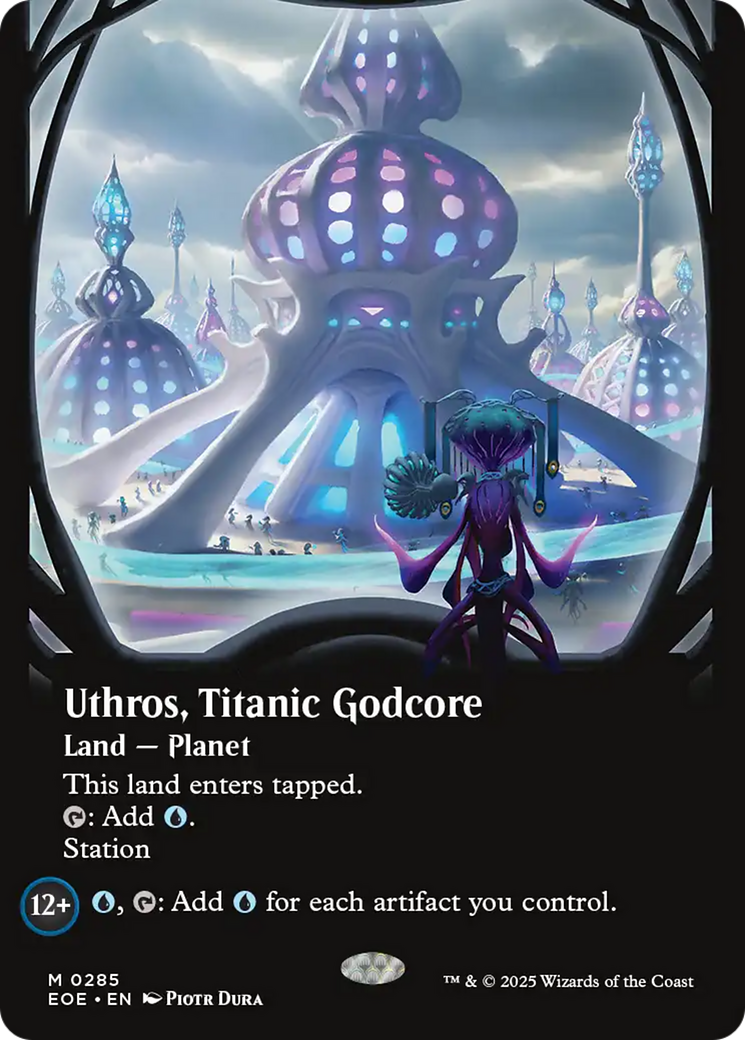 Uthros, Titanic Godcore (Borderless) [Edge of Eternities] | Shuffle n Cut Hobbies & Games