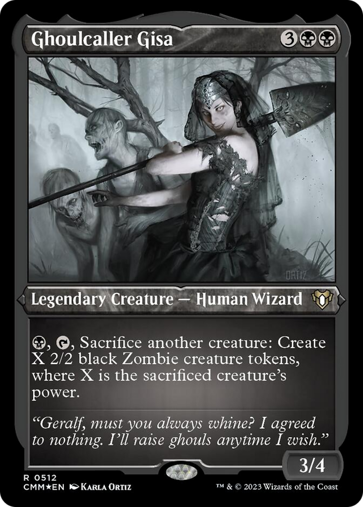 Ghoulcaller Gisa (Foil Etched) [Commander Masters] | Shuffle n Cut Hobbies & Games