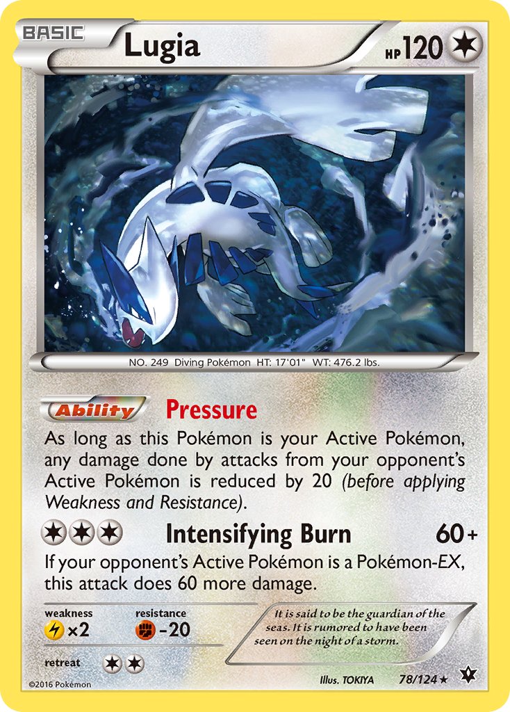 Lugia (78/124) (Theme Deck Exclusive) [XY: Fates Collide] | Shuffle n Cut Hobbies & Games