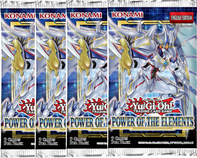 Power of the Elements - Booster Pack x 4 (1st Edition) | Shuffle n Cut Hobbies & Games