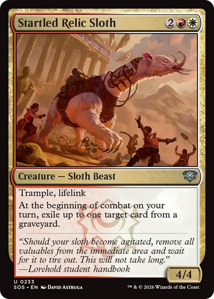 Startled Relic Sloth [Secrets of Strixhaven] | Shuffle n Cut Hobbies & Games
