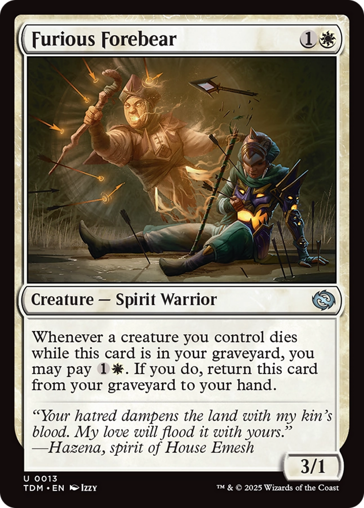 Furious Forebear [Tarkir: Dragonstorm] | Shuffle n Cut Hobbies & Games