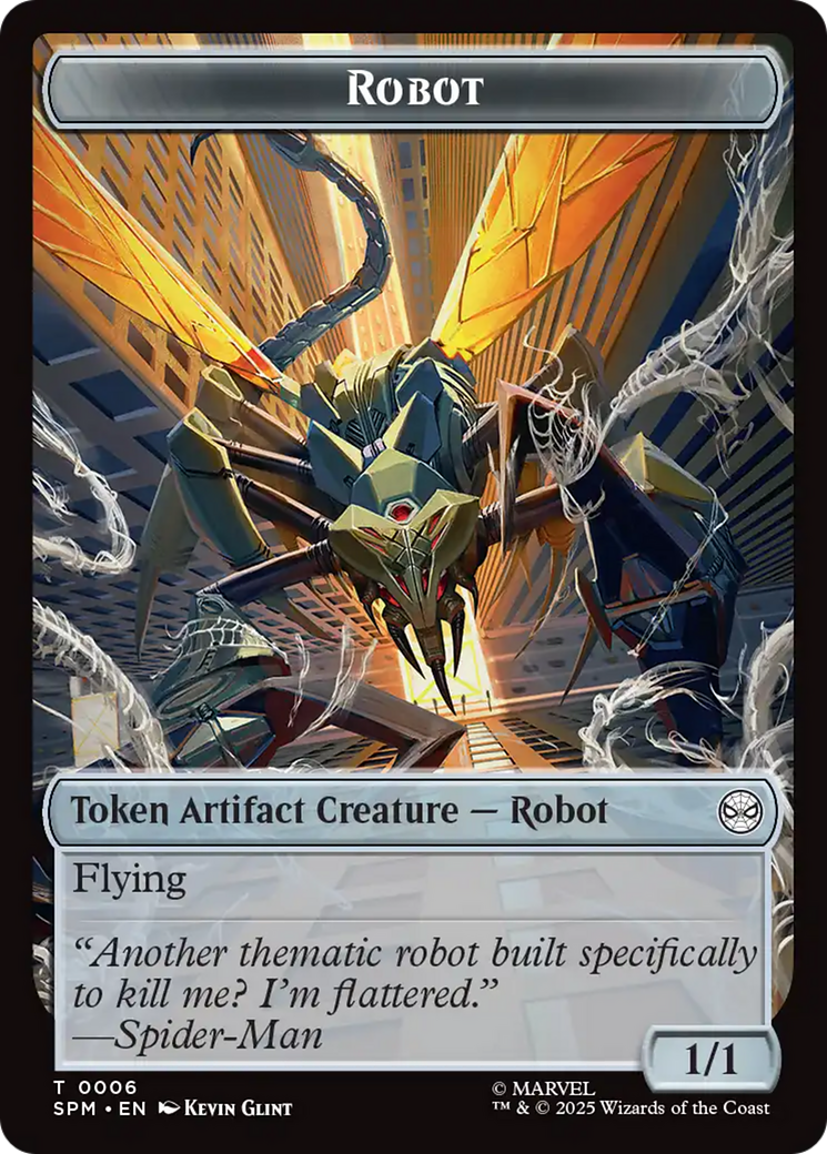 Food // Robot Double-Sided Token [Marvel's Spider-Man Tokens] | Shuffle n Cut Hobbies & Games
