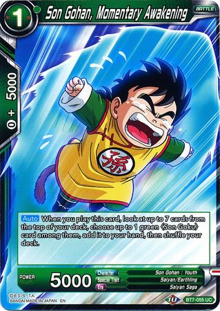 Son Gohan, Momentary Awakening (BT7-055) [Assault of the Saiyans] | Shuffle n Cut Hobbies & Games