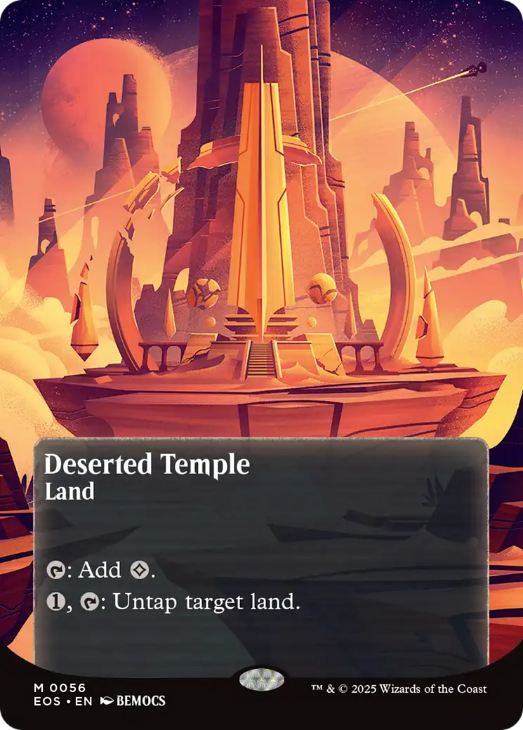 Deserted Temple (0056) (Borderless) [Edge of Eternities: Stellar Sights] | Shuffle n Cut Hobbies & Games