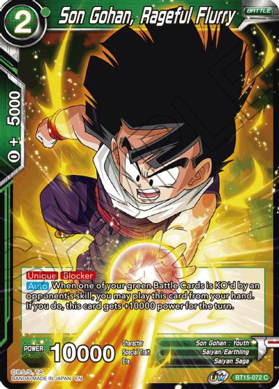 Son Gohan, Rageful Fury (BT15-072) [Saiyan Showdown] | Shuffle n Cut Hobbies & Games
