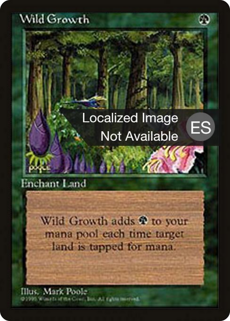 Wild Growth [Fourth Edition Foreign Black Border] | Shuffle n Cut Hobbies & Games
