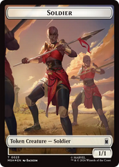 Copy // Soldier Double-Sided Token (Surge Foil) [Marvel Super Heroes Commander Tokens] | Shuffle n Cut Hobbies & Games