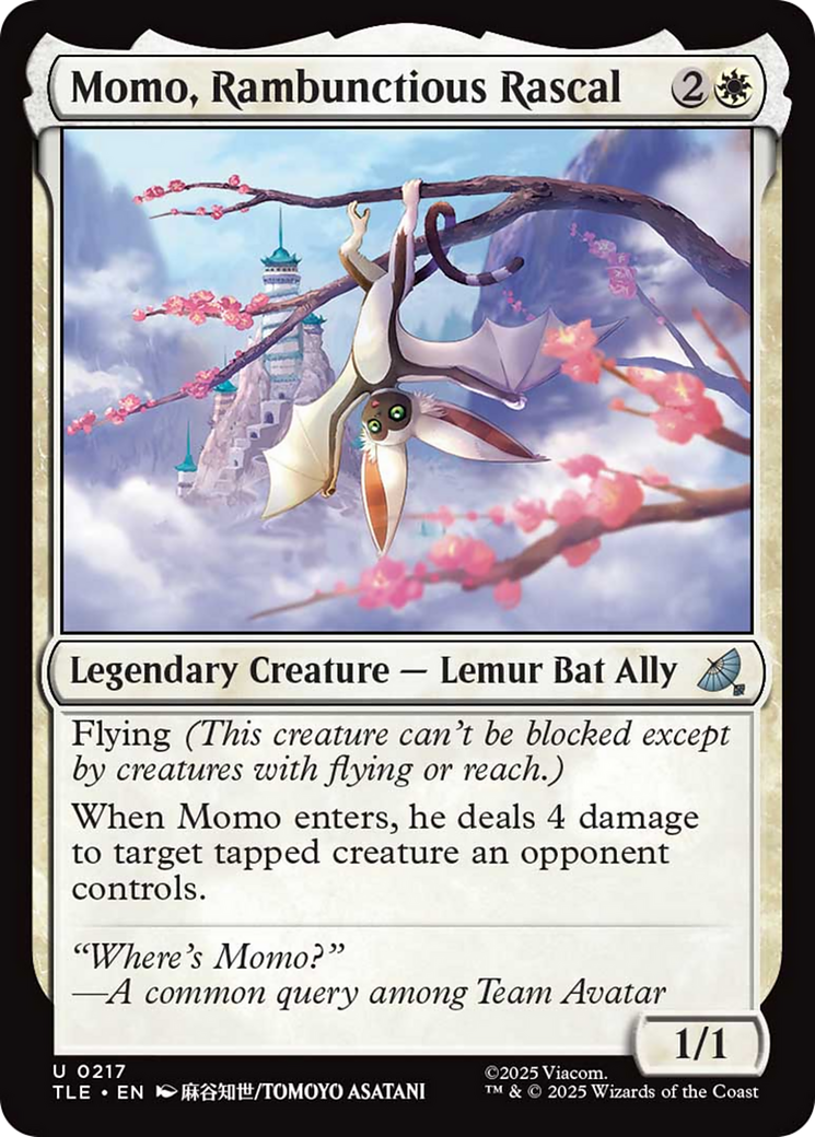 Momo, Rambunctious Rascal [Avatar: The Last Airbender: Eternal-Legal] | Shuffle n Cut Hobbies & Games