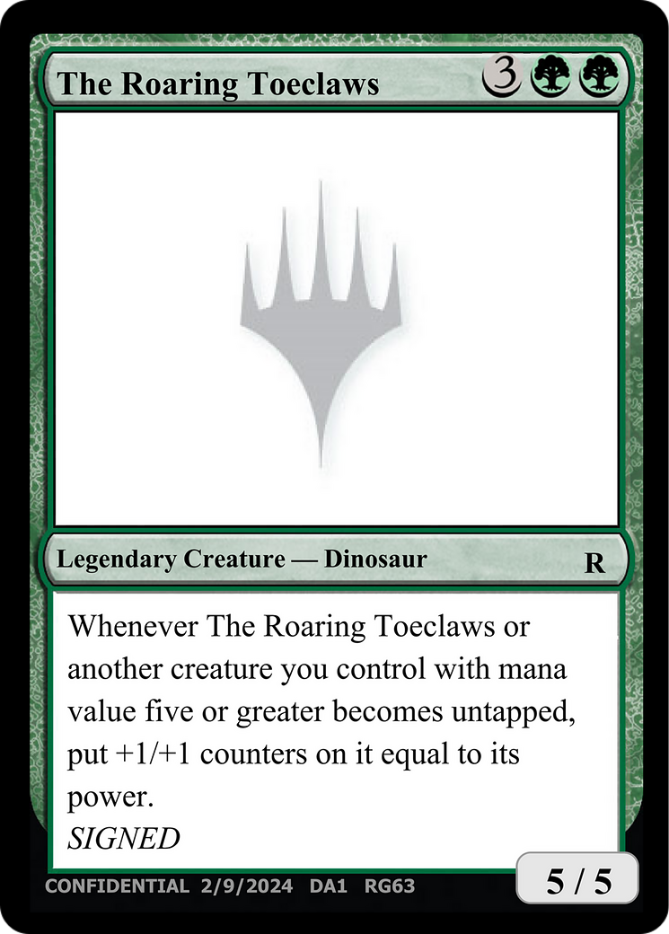 The Roaring Toeclaws [Unknown Event] | Shuffle n Cut Hobbies & Games