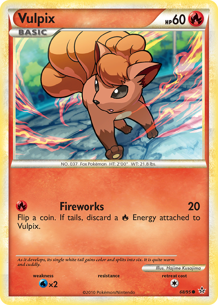 Vulpix (68/95) [HeartGold & SoulSilver: Unleashed] | Shuffle n Cut Hobbies & Games
