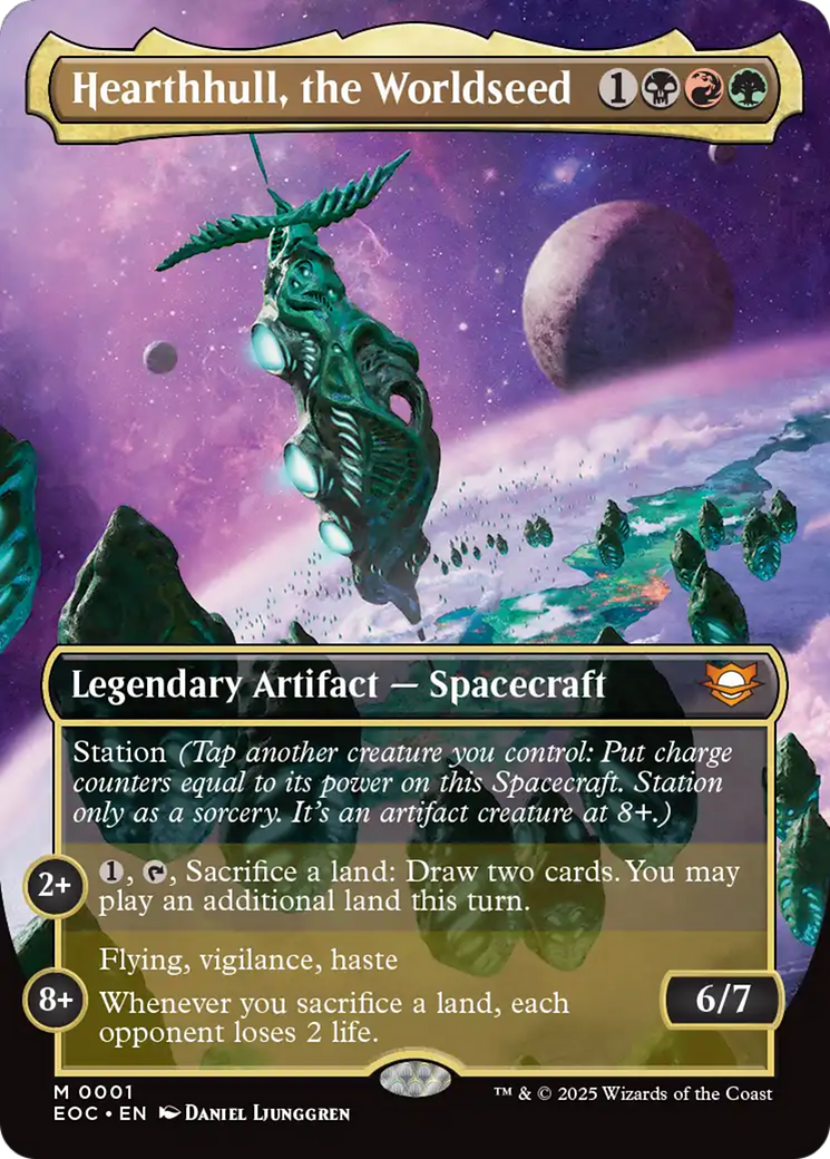 Hearthhull, the Worldseed (Borderless) [Edge of Eternities Commander] | Shuffle n Cut Hobbies & Games