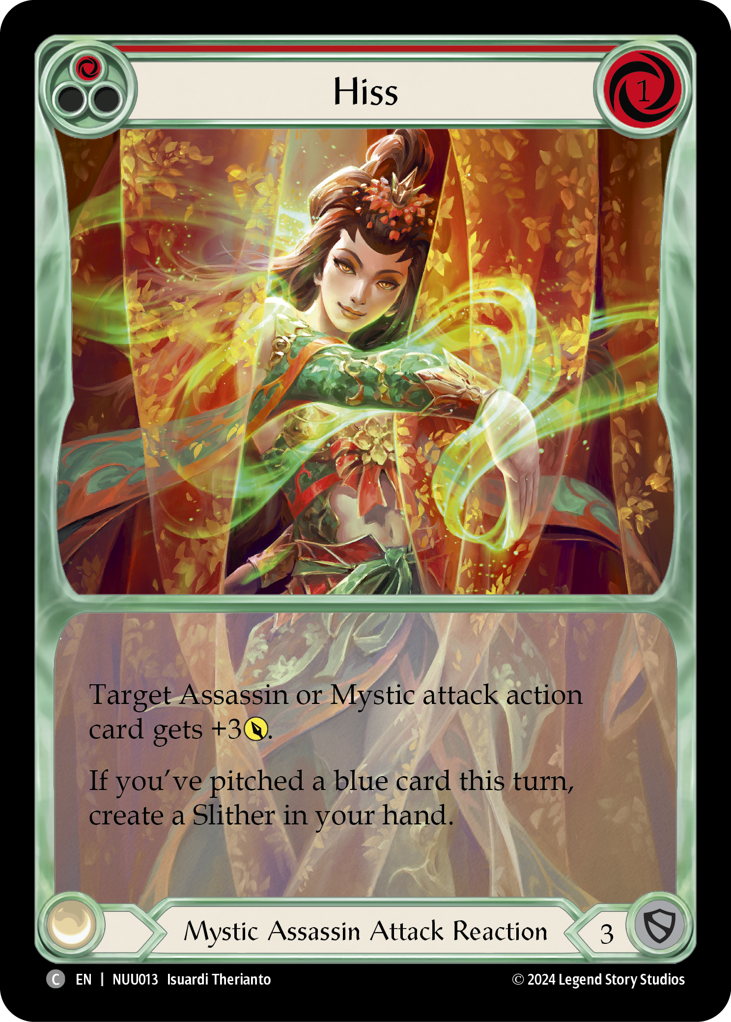 Hiss (Red) [NUU013] (Part the Mistveil Nuu Blitz Deck) | Shuffle n Cut Hobbies & Games