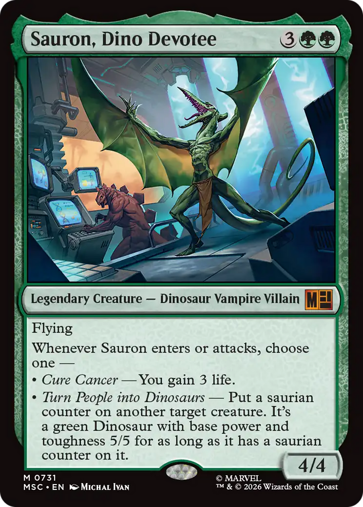 Sauron, Dino Devoteee [Marvel Super Heroes Commander] | Shuffle n Cut Hobbies & Games